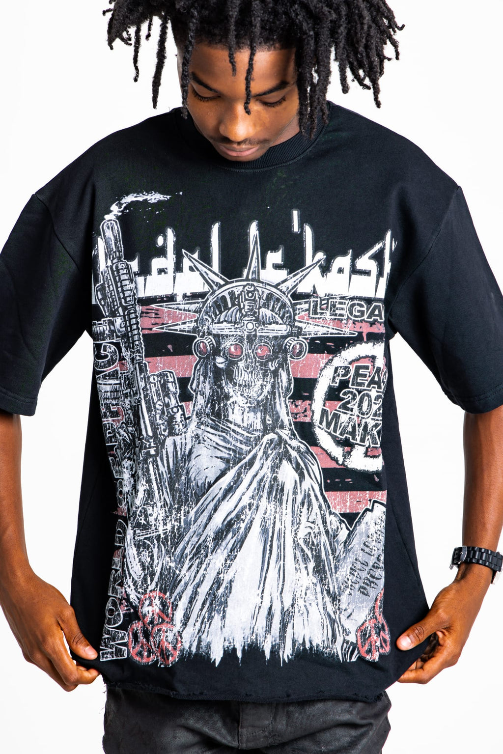 NYC Peace Maker Tee- Black