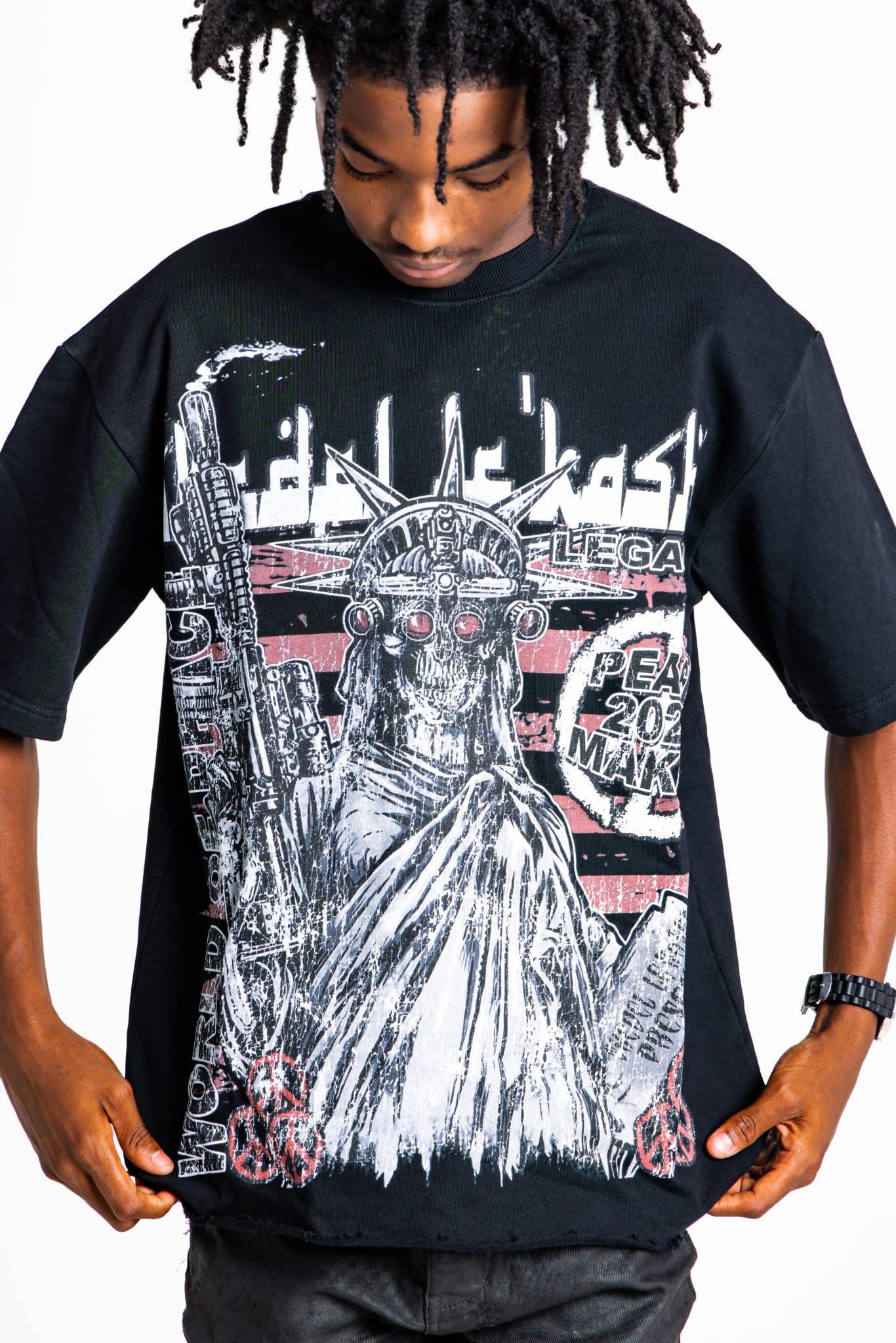 NYC Peace Maker Tee- Black