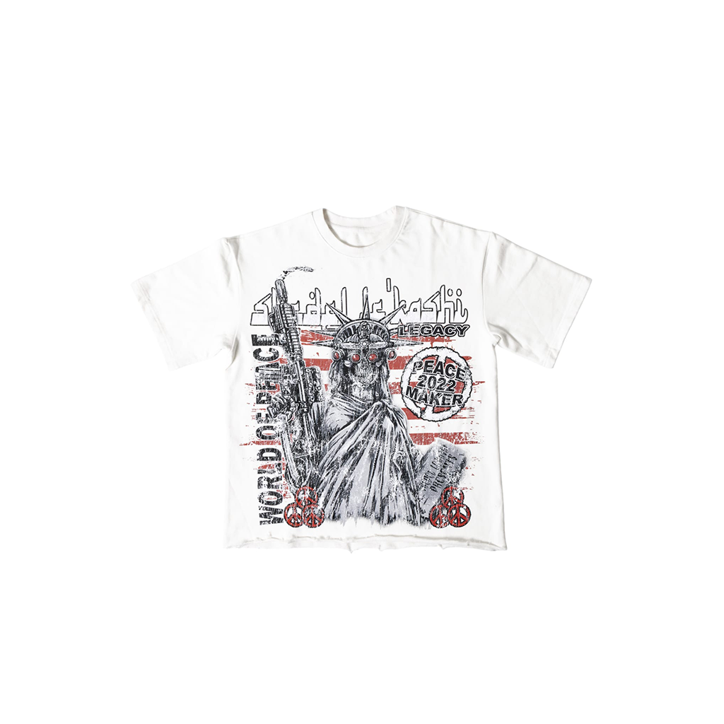 NYC Peace Maker Tee- White