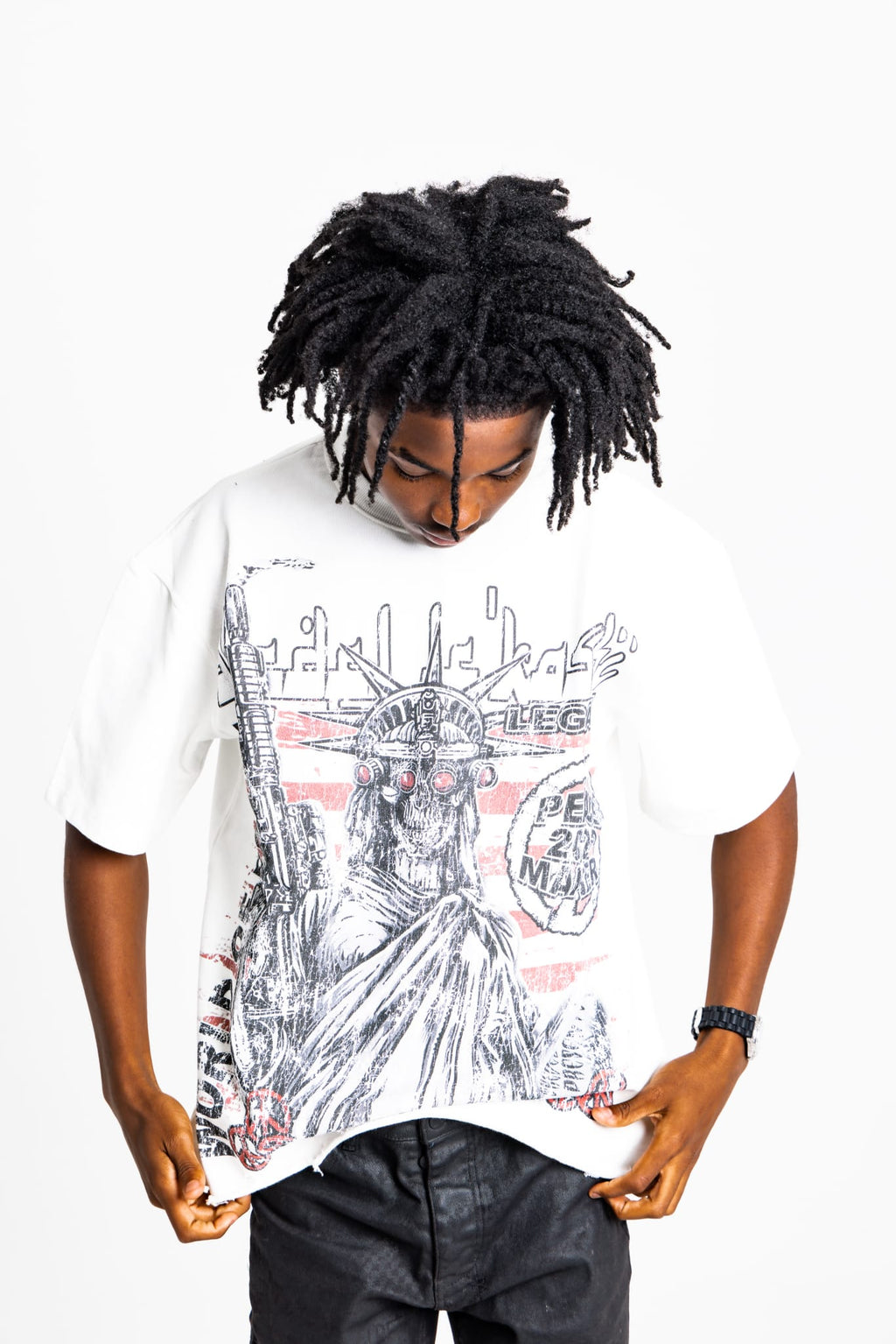 NYC Peace Maker Tee- White