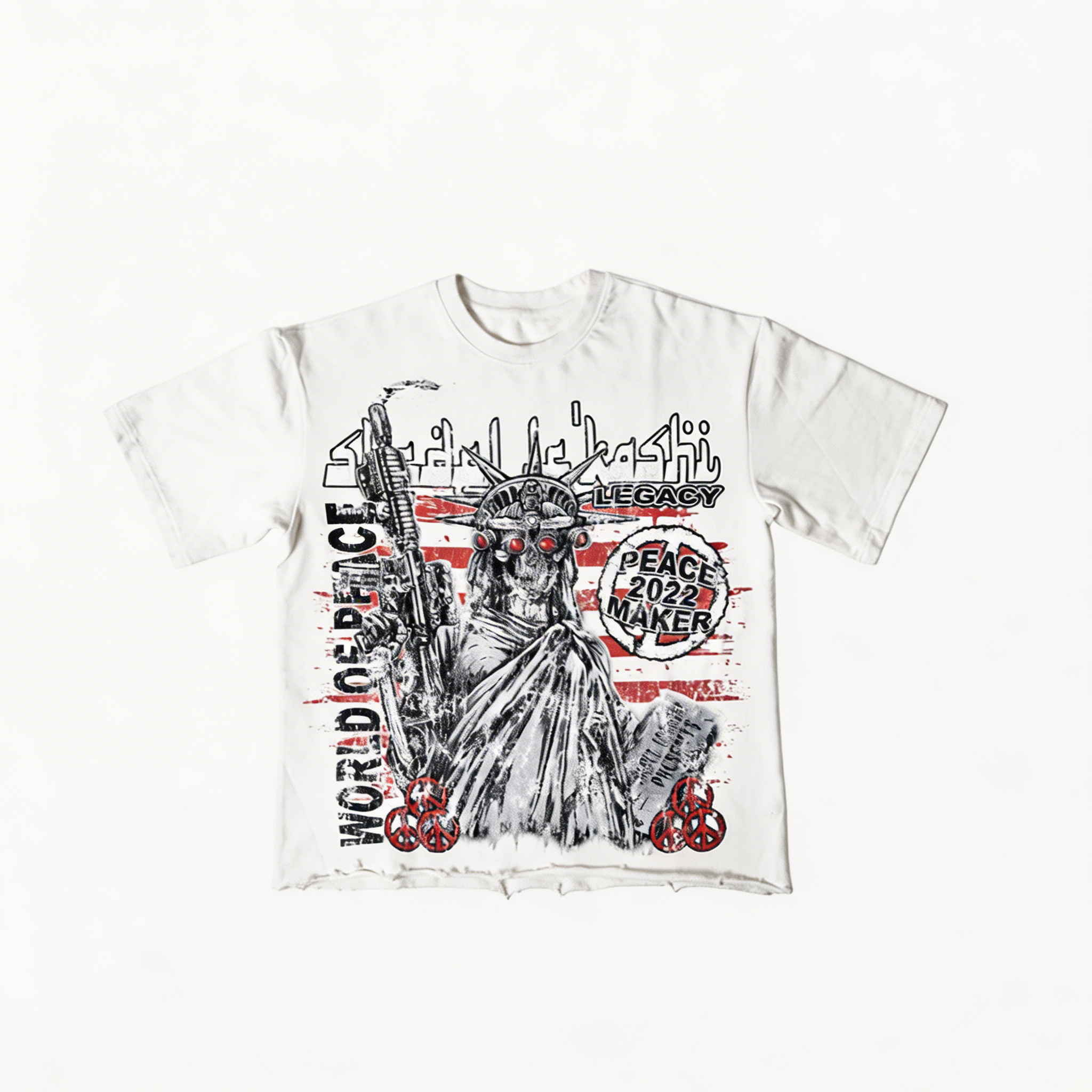 NYC Peace Maker Tee- White