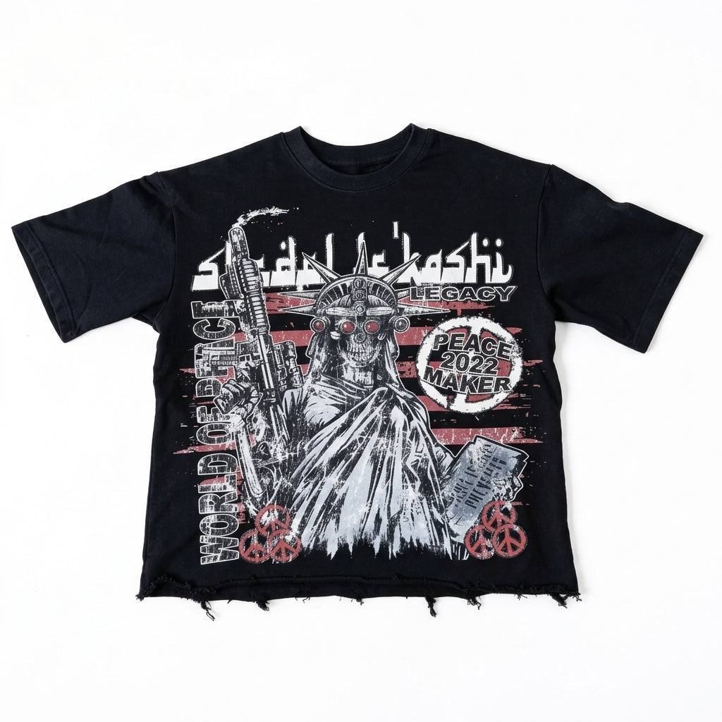 NYC Peace Maker Tee- Black